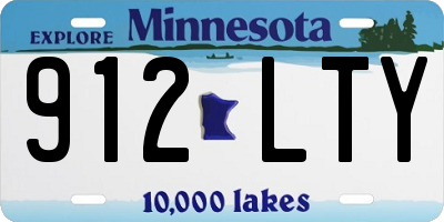 MN license plate 912LTY