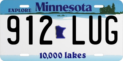 MN license plate 912LUG