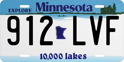 MN license plate 912LVF