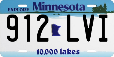 MN license plate 912LVI