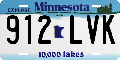 MN license plate 912LVK
