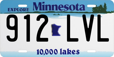 MN license plate 912LVL
