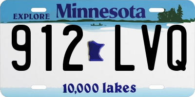 MN license plate 912LVQ