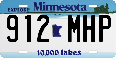MN license plate 912MHP