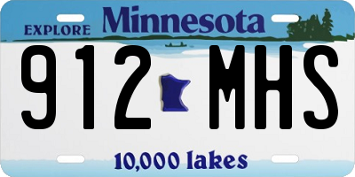 MN license plate 912MHS
