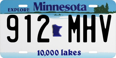 MN license plate 912MHV