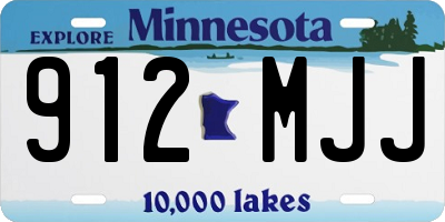 MN license plate 912MJJ