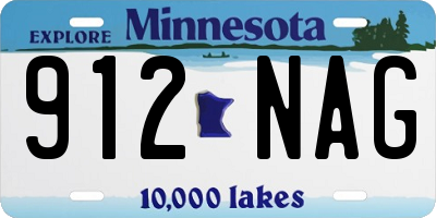 MN license plate 912NAG