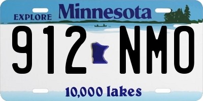 MN license plate 912NMO
