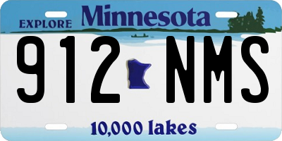MN license plate 912NMS