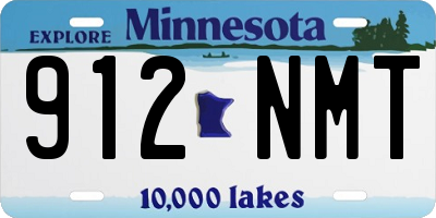 MN license plate 912NMT