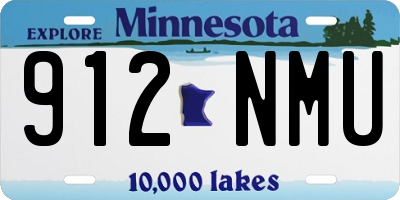 MN license plate 912NMU