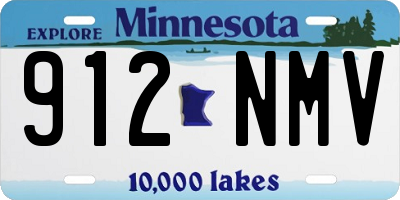 MN license plate 912NMV