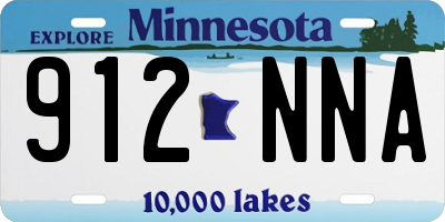 MN license plate 912NNA