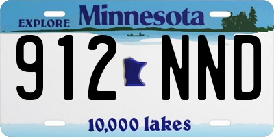 MN license plate 912NND