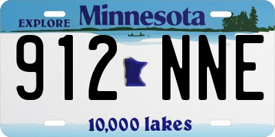 MN license plate 912NNE