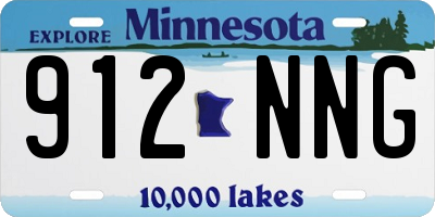 MN license plate 912NNG