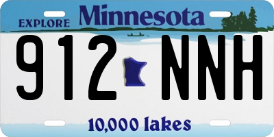 MN license plate 912NNH