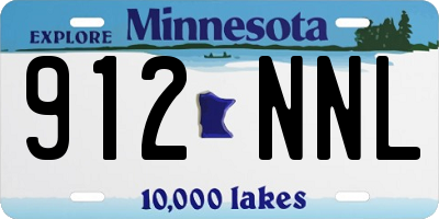 MN license plate 912NNL