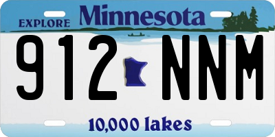 MN license plate 912NNM