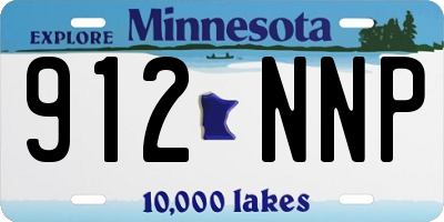 MN license plate 912NNP