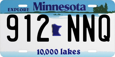 MN license plate 912NNQ