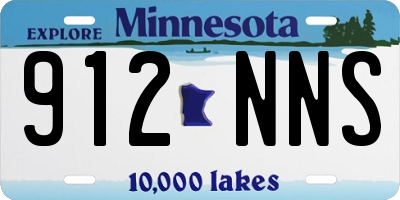 MN license plate 912NNS