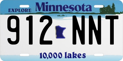 MN license plate 912NNT
