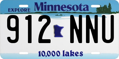 MN license plate 912NNU