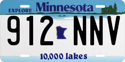 MN license plate 912NNV