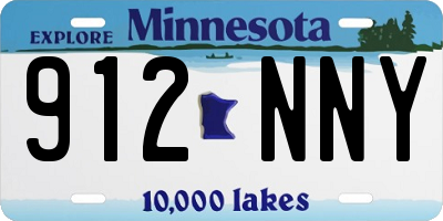 MN license plate 912NNY