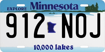 MN license plate 912NOJ