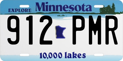 MN license plate 912PMR