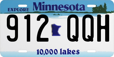 MN license plate 912QQH