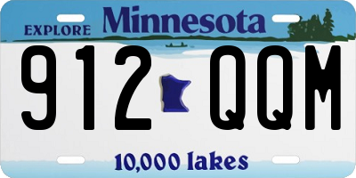 MN license plate 912QQM