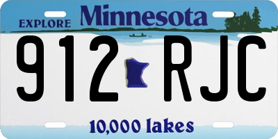 MN license plate 912RJC