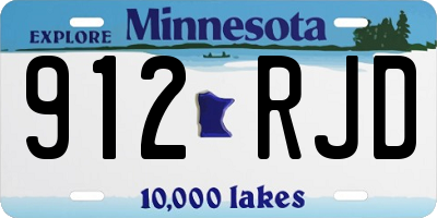 MN license plate 912RJD