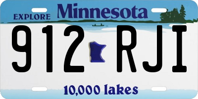 MN license plate 912RJI