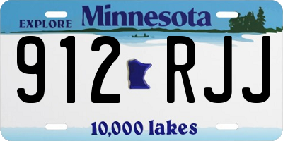 MN license plate 912RJJ