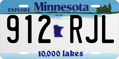 MN license plate 912RJL