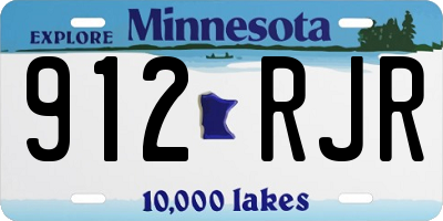 MN license plate 912RJR