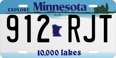 MN license plate 912RJT