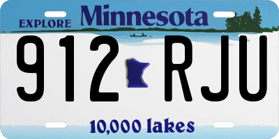 MN license plate 912RJU