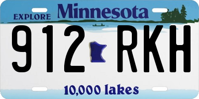 MN license plate 912RKH