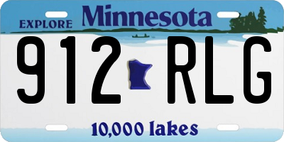 MN license plate 912RLG
