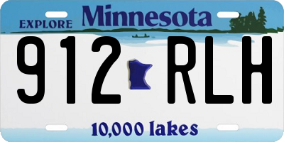 MN license plate 912RLH