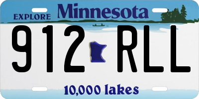 MN license plate 912RLL