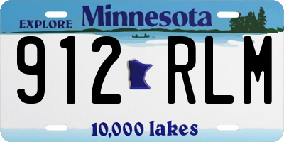 MN license plate 912RLM
