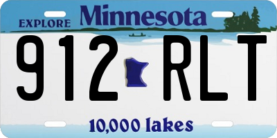 MN license plate 912RLT
