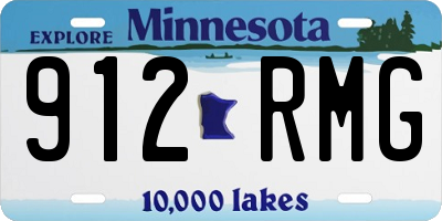 MN license plate 912RMG